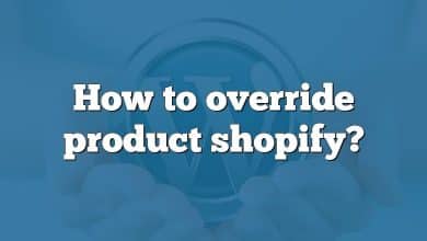 How to override product shopify?