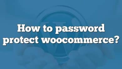 How to password protect woocommerce?