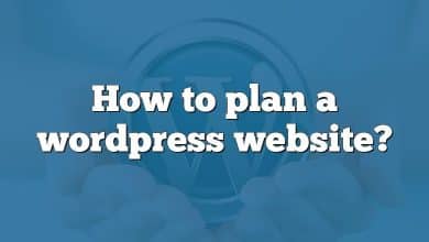 How to plan a wordpress website?