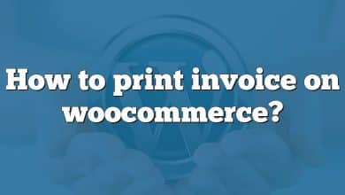 How to print invoice on woocommerce?