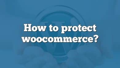 How to protect woocommerce?