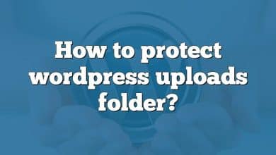 How to protect wordpress uploads folder?