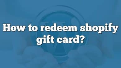 How to redeem shopify gift card?