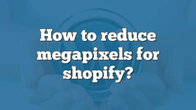 How to reduce megapixels for shopify?