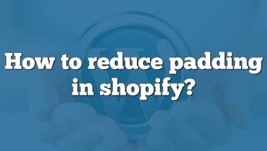 How to reduce padding in shopify?