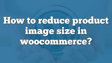 How to reduce product image size in woocommerce?
