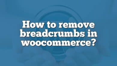 How to remove breadcrumbs in woocommerce?