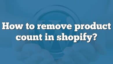 How to remove product count in shopify?