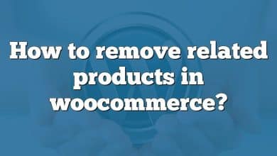 How to remove related products in woocommerce?