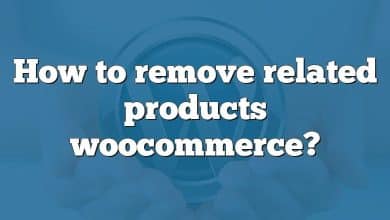 How to remove related products woocommerce?