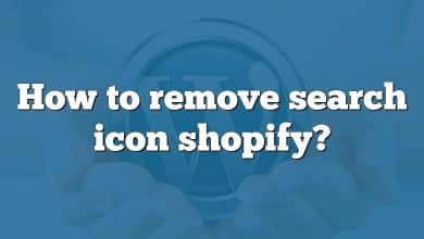 How to remove search icon shopify?