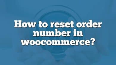How to reset order number in woocommerce?