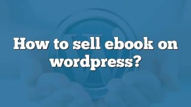 How to sell ebook on wordpress?