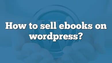 How to sell ebooks on wordpress?