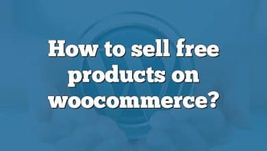 How to sell free products on woocommerce?