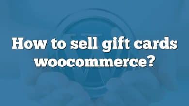 How to sell gift cards woocommerce?