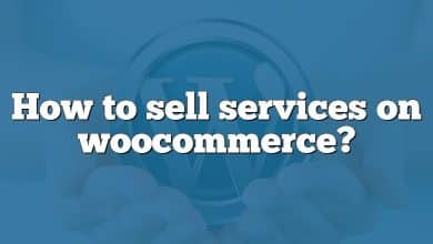 How to sell services on woocommerce?