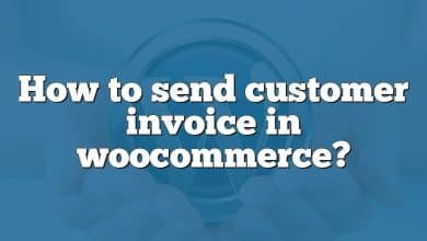 How to send customer invoice in woocommerce?