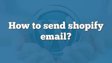 How to send shopify email?