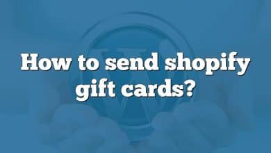 How to send shopify gift cards?