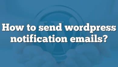 How to send wordpress notification emails?