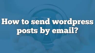 How to send wordpress posts by email?