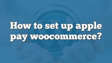 How to set up apple pay woocommerce?