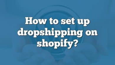 How to set up dropshipping on shopify?