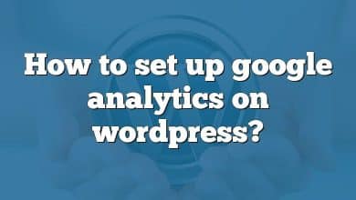 How to set up google analytics on wordpress?
