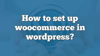 How to set up woocommerce in wordpress?