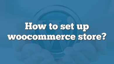 How to set up woocommerce store?