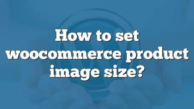 How to set woocommerce product image size?