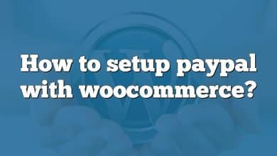 How to setup paypal with woocommerce?