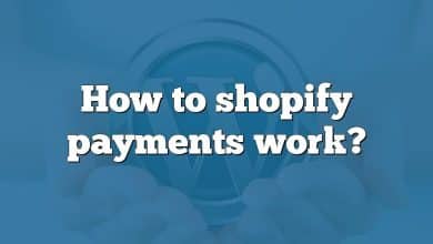 How to shopify payments work?