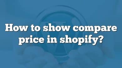 How to show compare price in shopify?