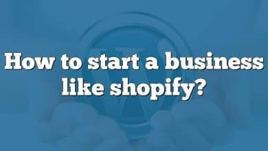 How to start a business like shopify?