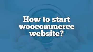 How to start woocommerce website?