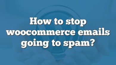 How to stop woocommerce emails going to spam?
