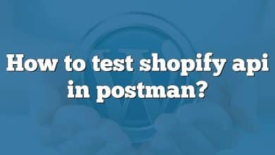 How to test shopify api in postman?