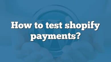 How to test shopify payments?