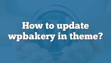 How to update wpbakery in theme?