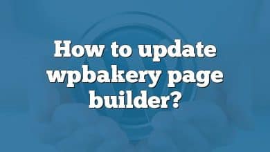 How to update wpbakery page builder?