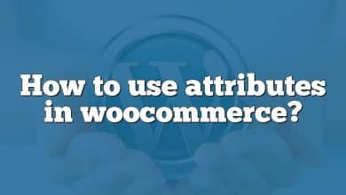 How to use attributes in woocommerce?