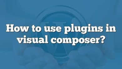 How to use plugins in visual composer?