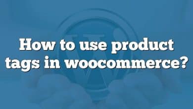 How to use product tags in woocommerce?