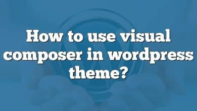 How to use visual composer in wordpress theme?