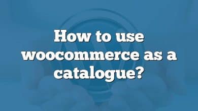 How to use woocommerce as a catalogue?