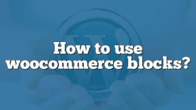 How to use woocommerce blocks?