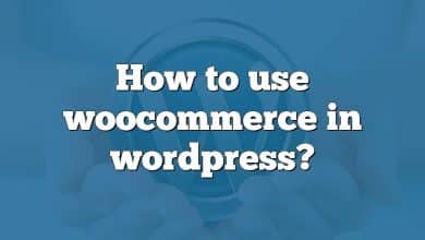 How to use woocommerce in wordpress?