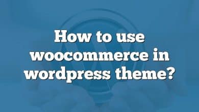 How to use woocommerce in wordpress theme?